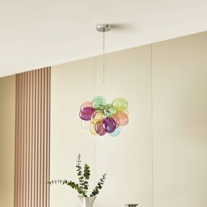 Svítidlo Lucande multicolour sklo