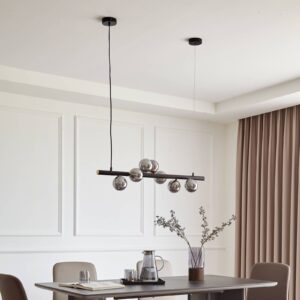 Svítidlo Lucande kouřově šedá sklo/železo