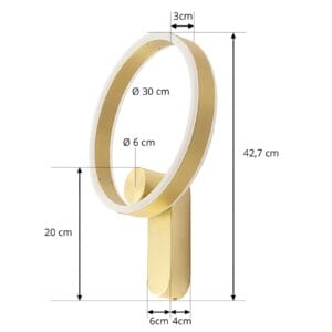 Svítidlo Lucande mosaz Železo/akryl