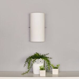 Svítidlo Lucande bílá sklo/kov