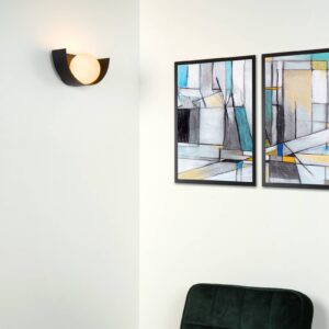 Svítidlo Lucide černá ocel/sklo