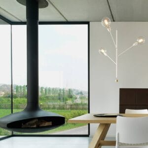 Svítidlo Modo Luce bílý/mosaz kov