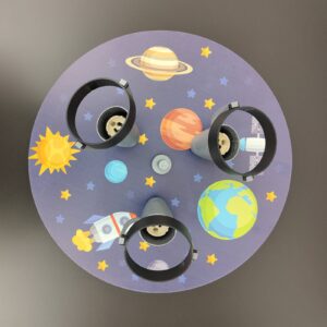 Svítidlo Niermann Standby modrá/rozmanitá MDF/polykarbonát