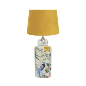 Svítidlo PR Home zlatá/pestrá keramika/samet