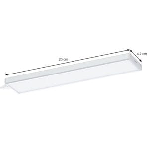 Svítidlo PRIOS stříbrně šedá polykarbonát/hliník