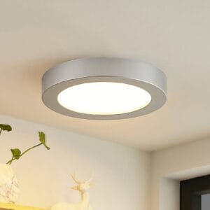 Svítidlo PRIOS stříbrná/bílá Polykarbonát/hliník