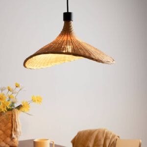 Svítidlo Pauleen béžová/černá Bambus/kov