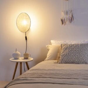 Svítidlo Pauleen béžová Textil/kov