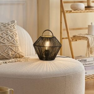 Svítidlo Pauleen černá Ratan/kov