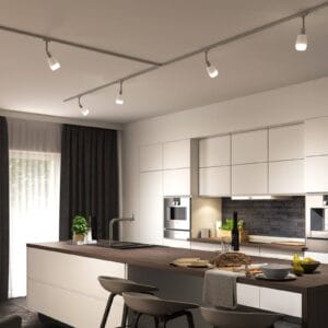 Svítidlo Paulmann stříbrná sklo