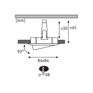 Svítidlo Paulmann bílá hliník