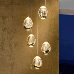 Svítidlo Schuller Valencia zlatá/čirá Kov/sklo