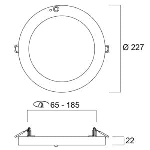 Svítidlo Sylvania bílá polykarbonát