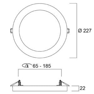 Svítidlo Sylvania bílá polykarbonát