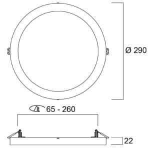 Svítidlo Sylvania bílá polykarbonát