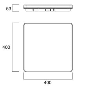 Svítidlo Sylvania bílá polykarbonát