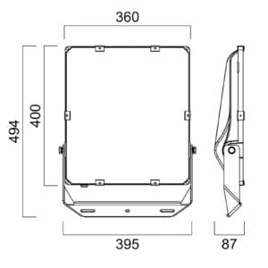 Svítidlo Sylvania černá hliník