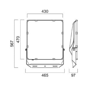 Svítidlo Sylvania černá hliník