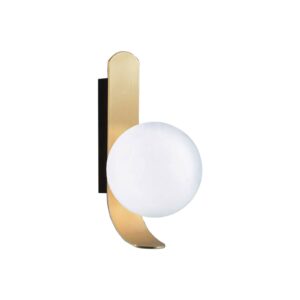 Svítidlo Viokef zlatá/bílá ocel/sklo