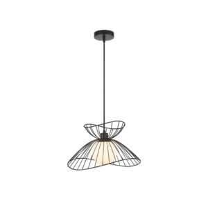 Svítidlo Viokef černá/bílá ocel/sklo