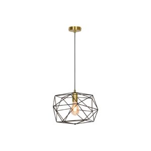 Svítidlo Viokef černá/zlatá ocel