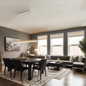 Svítidlo quitani přírodní dub/matný nikl Dubový masiv/hliník/ocel/mosaz