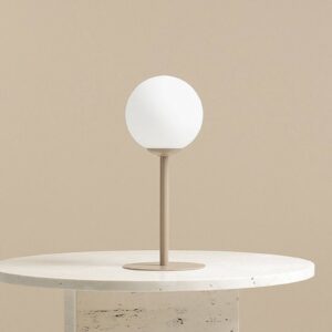 Svítidlo ALDEX béžová/mražená bílá kov/sklo