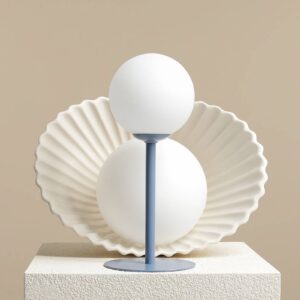 Svítidlo ALDEX modrá/mražená bílá kov/sklo