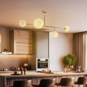 Svítidlo ALDEX zlatá/mražená bílá kov/sklo