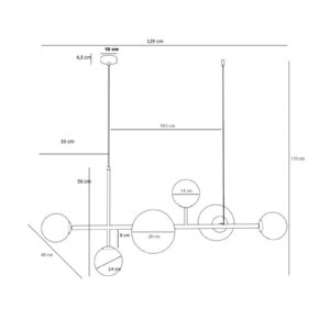 Svítidlo ALDEX krémová/opálová bílá kov/sklo