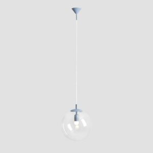 Svítidlo ALDEX světle modrá/transparentní kov/sklo