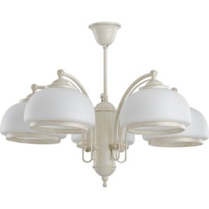 Svítidlo Alfa bílá ocel/sklo