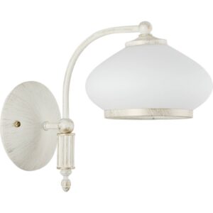 Svítidlo Alfa bílá ocel/sklo