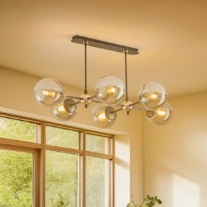 Svítidlo Alfa černá/kouřově šedá kov/sklo