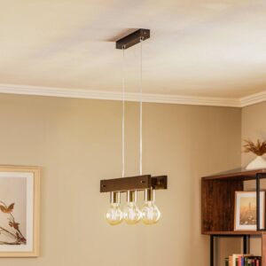 Svítidlo Alfa hnědá dřevo/kov