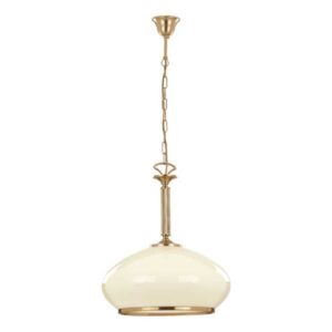 Svítidlo Alfa bílá/zlatá ocel/sklo