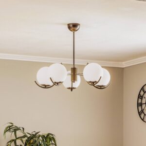 Svítidlo Alfa černá/bílá kov/sklo