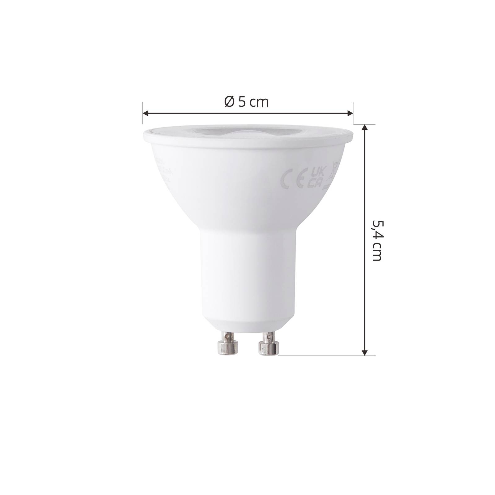 Arcchio LED žárovka GU10 2W 4000K 360 lumenů, plast, GU10, 2W, Energetická třída: A, P: 5.4 cm - Image 2