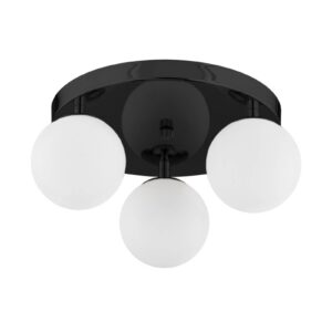 Svítidlo Argon černá/bílá kov/sklo