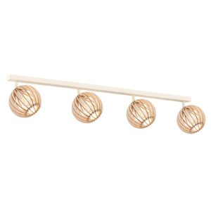 Svítidlo Argon světlé dřevo/bílá dřevo/ocel