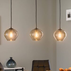 Svítidlo Argon černá/šedá kov/sklo