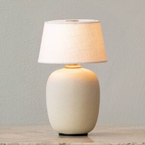 Svítidlo Audo Copenhagen písková/bílá keramika/len/ocel s povrchovou úpravou