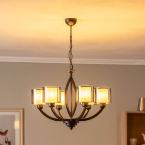 Svítidlo Avonni černá/kouřově šedá tónovaná kov