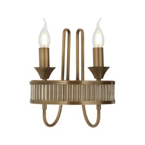 Svítidlo Avonni antická zlatá železo/sklo