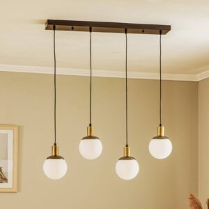 Svítidlo Avonni černá/opálová bílá železo/sklo