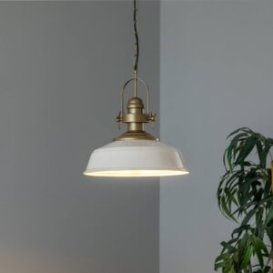 Svítidlo Avonni antická zlatá/bílá železo/kov