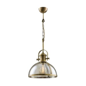 Svítidlo Avonni antická zlatá/medově tónovaná železo/sklo