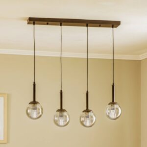 Svítidlo Avonni černá/kouřově šedá tónovaná kov/sklo