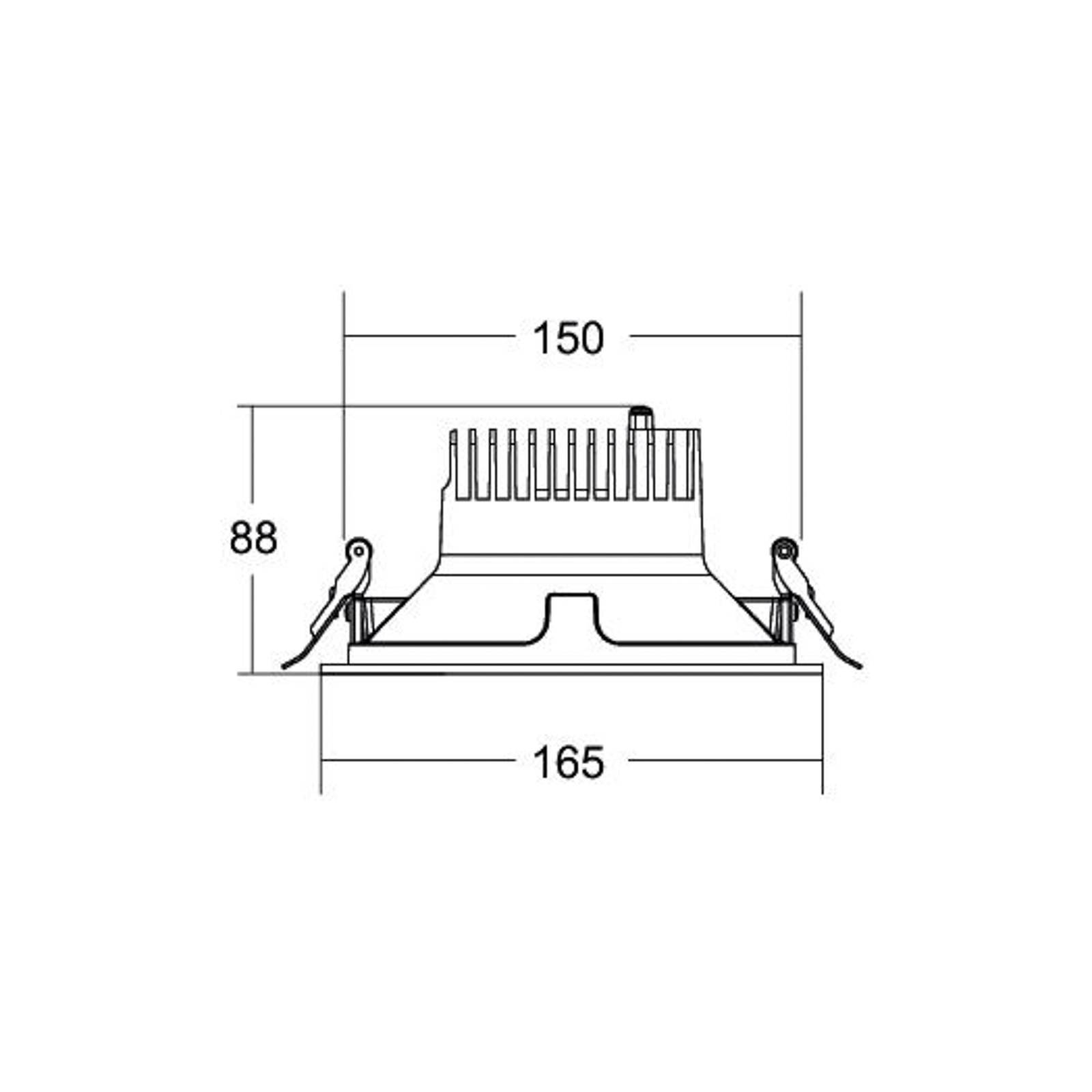 Svítidlo BRUMBERG černá Hliník/plast/sklo