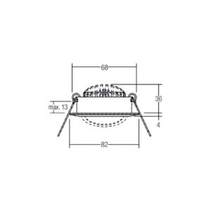 Svítidlo BRUMBERG texturovaná bílá Hliník/plast